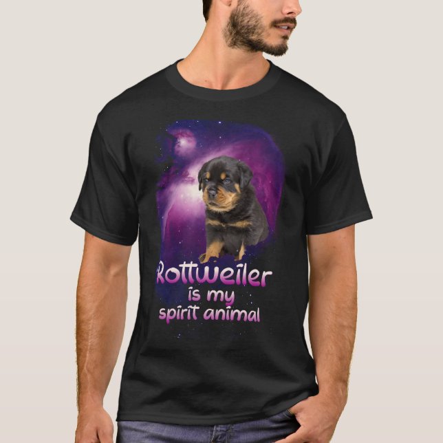 Rottweiler Is My Spirit Animal Rottweiler Lover T-Shirt (Front)