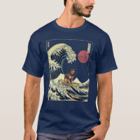 Rottweiler Kanagawa Japanese Surfing Wave girl