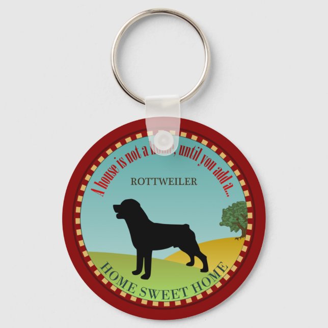 Rottweiler Key Ring (Front)