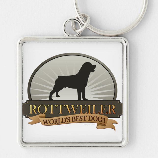 Rottweiler Key Ring (Front)