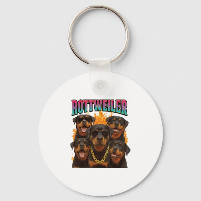 Rottweiler  key ring (Front)