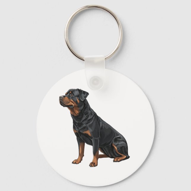 Rottweiler Key Ring (Front)