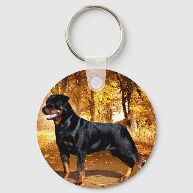 Rottweiler Key Ring (Front)