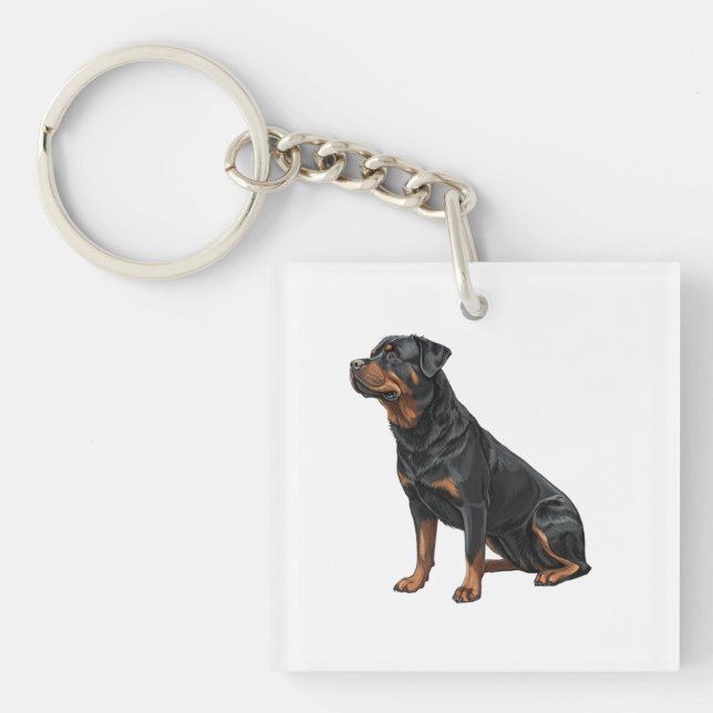 Rottweiler Key Ring (Front)