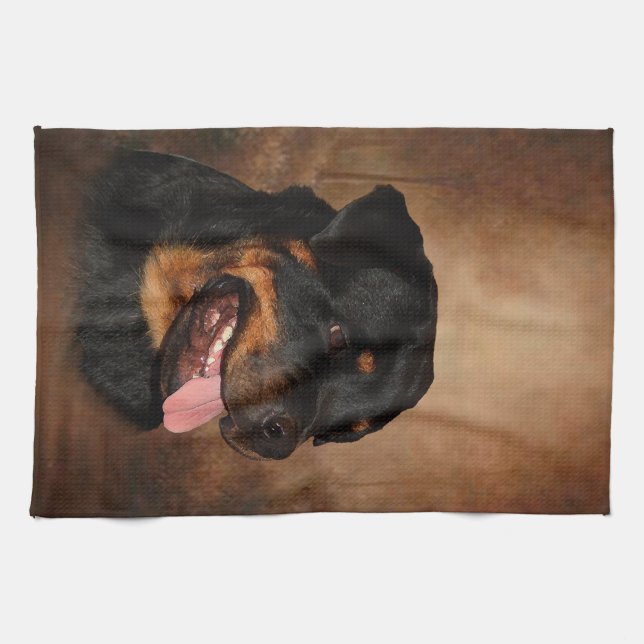 Rottweiler Kitchen Towel (Horizontal)