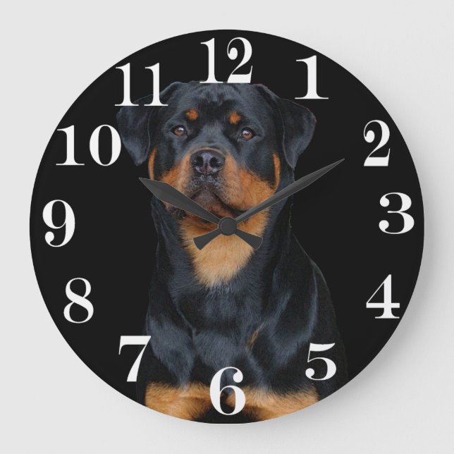Rottweiler   large clock (Front)