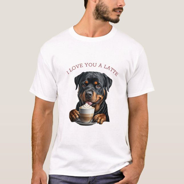 Rottweiler Latte T-Shirt (Front)