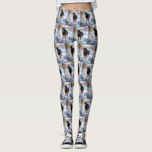 Rottweiler Let It Snow Christmas Leggings