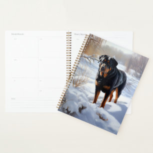 Rottweiler Let It Snow Christmas Planner