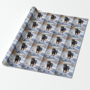Rottweiler Let It Snow Christmas Wrapping Paper