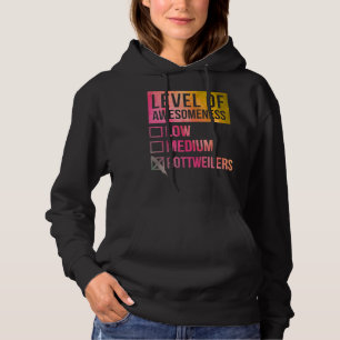 Rottweiler Level Of Rottweilers In Watercolor Hoodie
