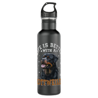 Rottweiler - Life is better with Rottweilers 710 Ml Water Bottle