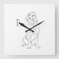 Rottweiler Line Art with Name