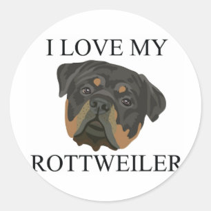 ROTTWEILER Love! Classic Round Sticker