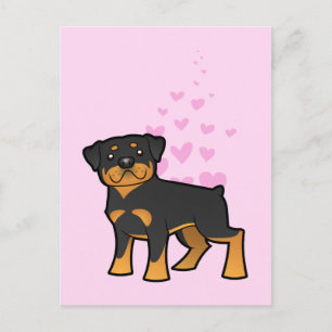 Rottweiler Love Postcard