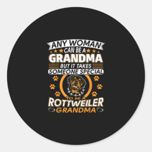 rottweiler lover grandma best gift idea rottweiler classic round sticker