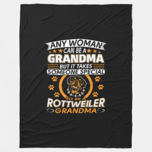 rottweiler lover grandma best gift idea rottweiler fleece blanket