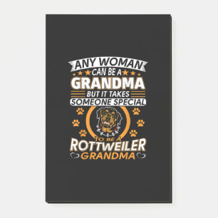 rottweiler lover grandma best gift idea rottweiler post-it notes
