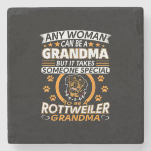 rottweiler lover grandma best gift idea rottweiler stone coaster