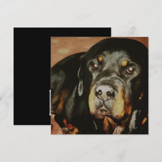 Rottweiler Lover Pet Portrait Invitation