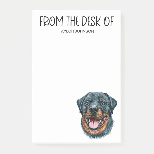 Rottweiler Lover Post-it Notes (Front)