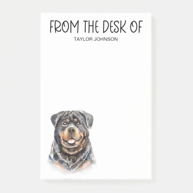Rottweiler Lover Post-it Notes (Front)