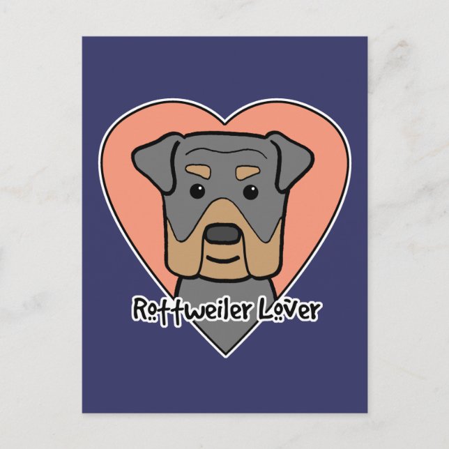 Rottweiler Lover Postcard (Front)