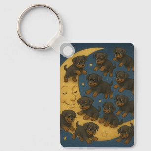 Rottweiler Madness Key Ring