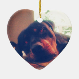 Rottweiler Memories Ceramic Tree Decoration
