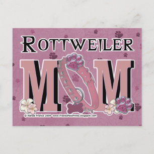 Rottweiler MOM Postcard