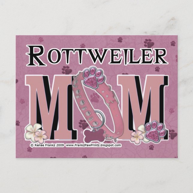 Rottweiler MOM Postcard (Front)
