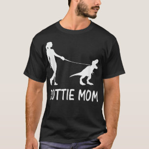Rottweiler Mom Rottie Mama Dog Rott Dinosaur Women T-Shirt