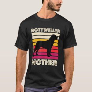 Rottweiler Mother Vintage Dog Lover Rottweiler Mum T-Shirt