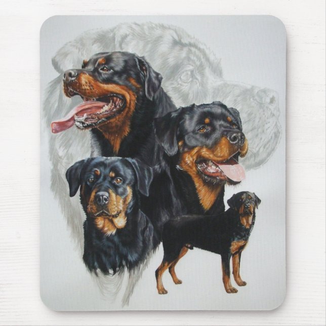 Rottweiler Mouse Mat (Front)