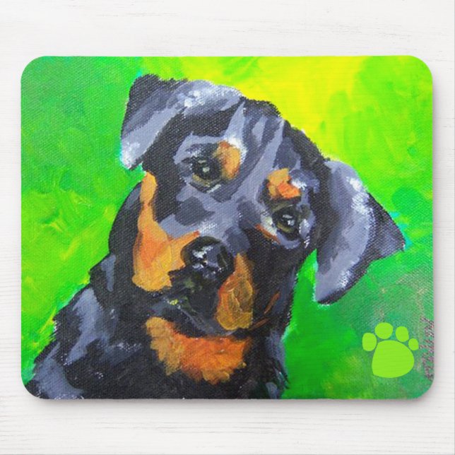 Rottweiler Mouse Mat (Front)