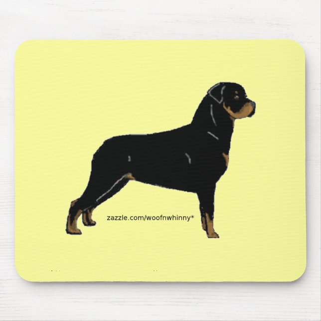 Rottweiler Mouse Mat (Front)