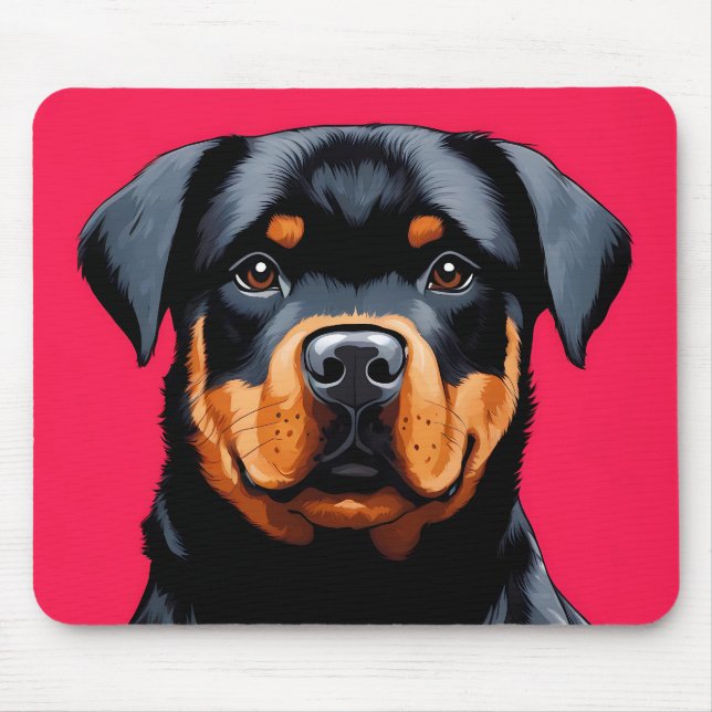 Rottweiler Mouse Mat (Front)