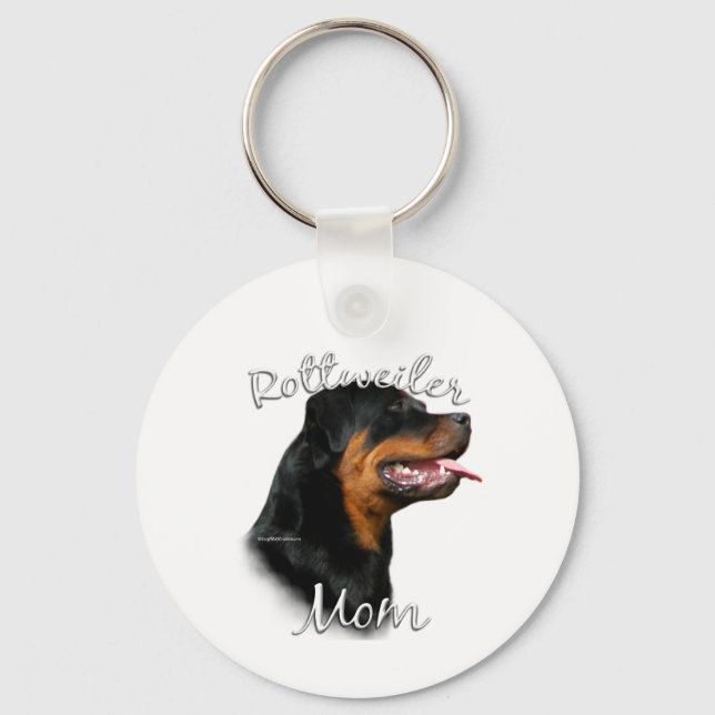 Rottweiler Mum 2 Key Ring (Front)