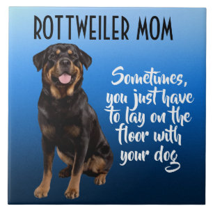 Rottweiler Mum Ceramic Tile