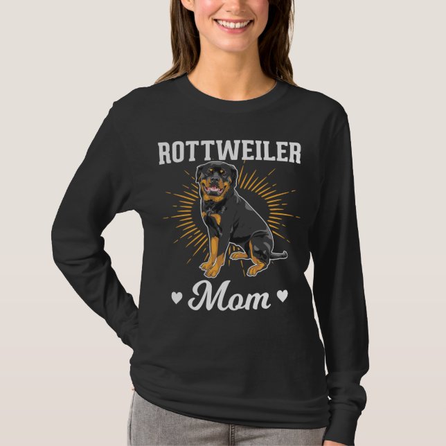 Rottweiler Mum Dog Lover T-Shirt (Front)