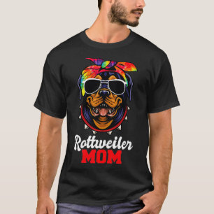 Rottweiler Mum Dog Tie Dye Pullover 