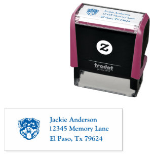 ROTTWEILER    Name & Return Address Self-inking Stamp