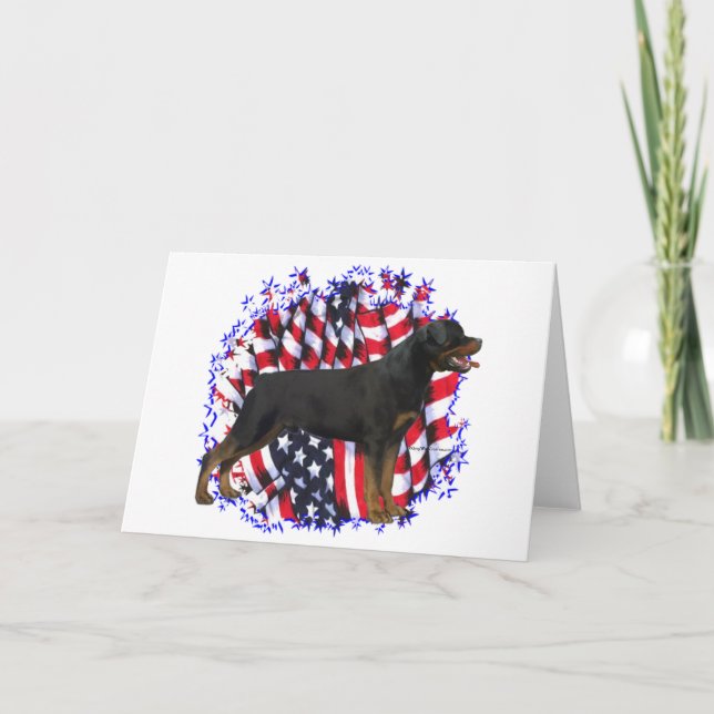 Rottweiler Patriot Card (Front)