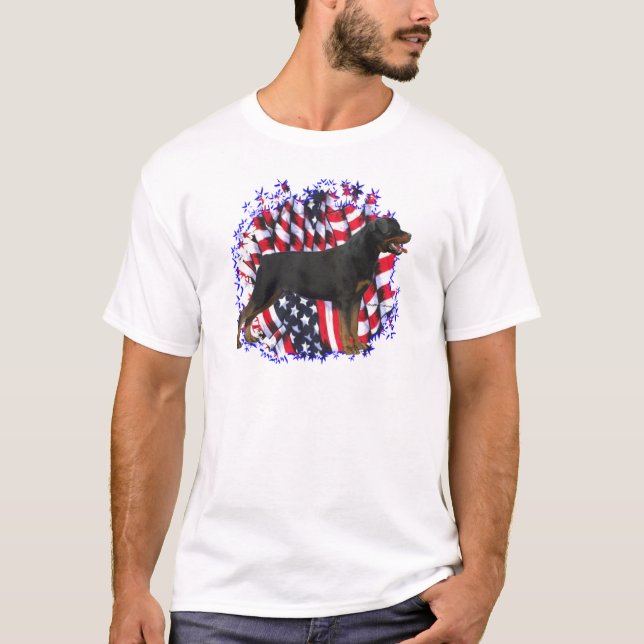 Rottweiler Patriot T-Shirt (Front)