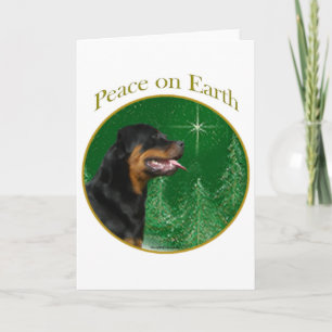 Rottweiler Peace Holiday Card