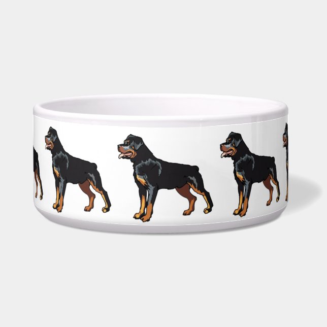 Rottweiler Pet Bowl (Front)