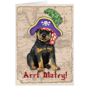 Rottweiler Pirate Card