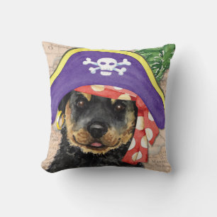 Rottweiler Pirate Cushion