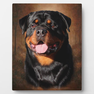 Rottweiler Plaque With Easel