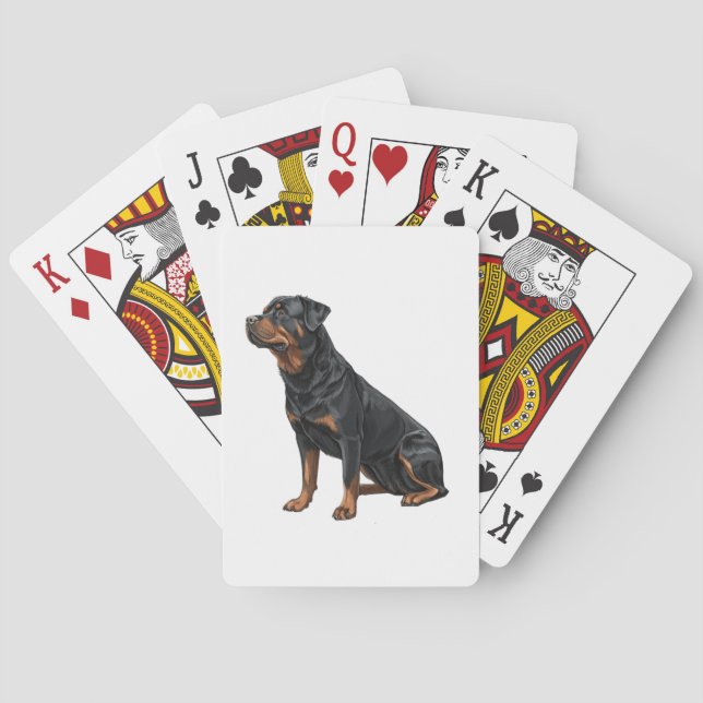 Rottweiler Playing Cards (Back)